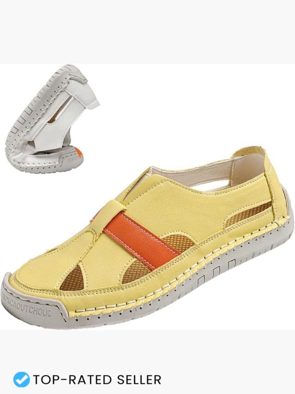 Slip-On Closed Toe Sandals Boho Gladiator Comfort Non-Slip Orthopedic Summer - Picture 1 of 7